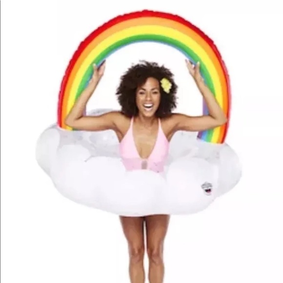 GIANT RAINBOW CLOUD POOL FLOAT - Picture 3 of 4